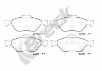 Brake pad set, disc brake 24022 00 702 10 Breck