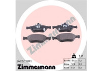 Brake Pad Set, disc brake 24022.178.1 Zimmermann