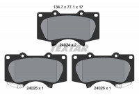 Brake pad set, disc brake 2402403 Textar