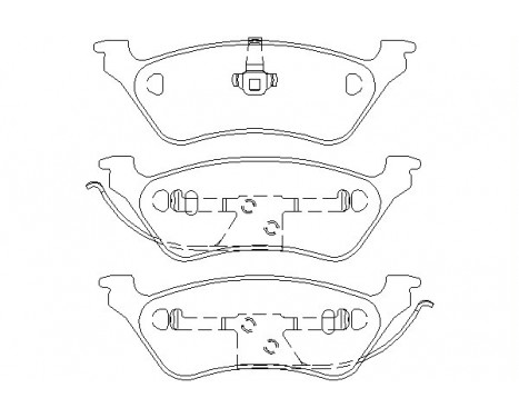 Brake Pad Set, disc brake 2403601 Textar