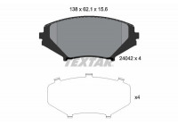 Brake Pad Set, disc brake 2404201 Textar