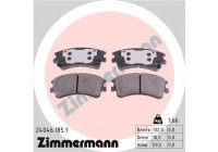 Brake Pad Set, disc brake 24046.185.1 Zimmermann