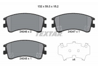 Brake Pad Set, disc brake 2404601 Textar