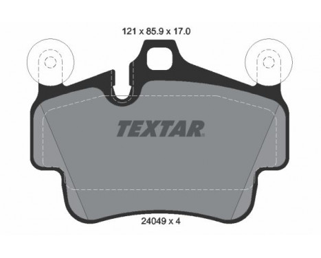 Brake Pad Set, disc brake 2404901 Textar, Image 2