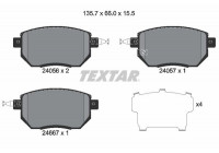 Brake Pad Set, disc brake 2405601 Textar