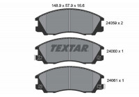 Brake Pad Set, disc brake 2405901 Textar