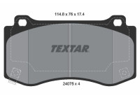 Brake pad set, disc brake 2407501 Textar