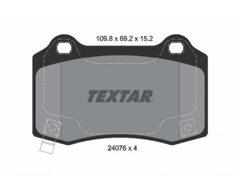 Brake Pad Set, disc brake 2407601 Textar, Image 2