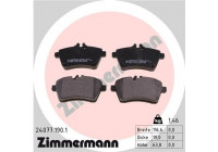 Brake Pad Set, disc brake 24077.190.1 Zimmermann