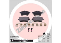 Brake Pad Set, disc brake 24077.190.3 Zimmermann