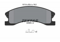 Brake Pad Set, disc brake 2408301 Textar