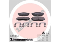 Brake Pad Set, disc brake 24092.165.1 Zimmermann