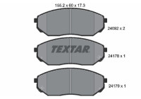 Brake Pad Set, disc brake 2409201 Textar