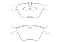 Brake Pad Set, disc brake 2409601 Textar