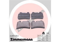 Brake Pad Set, disc brake 24097.170.1 Zimmermann