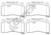 Brake pad set, disc brake 24098 00 551 00 Breck
