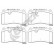 Brake pad set, disc brake 24098 00 551 00 Breck