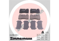 Brake Pad Set, disc brake 24098.170.1 Zimmermann