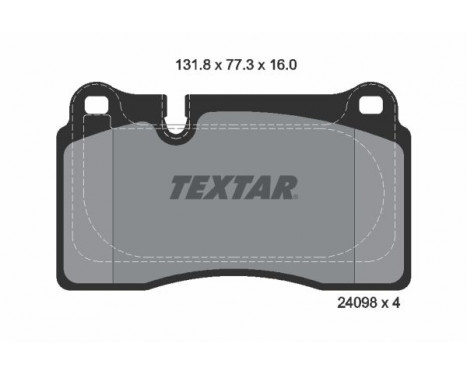 Brake Pad Set, disc brake 2409803 Textar