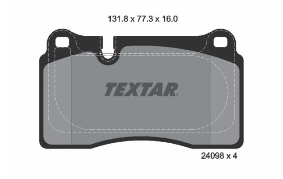Brake Pad Set, disc brake 2409803 Textar