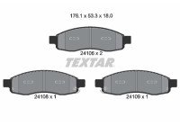Brake Pad Set, disc brake 2410601 Textar