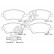 Brake pad set, disc brake 24122 00 701 10 Breck