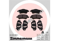 Brake Pad Set, disc brake 24122.190.1 Zimmermann