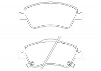 Brake Pad Set, disc brake 2412201 Textar