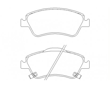 Brake Pad Set, disc brake 2412201 Textar