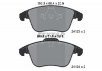 Brake Pad Set, disc brake 2412301 Textar