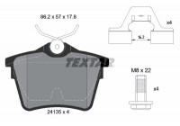 Brake Pad Set, disc brake 2413501 Textar