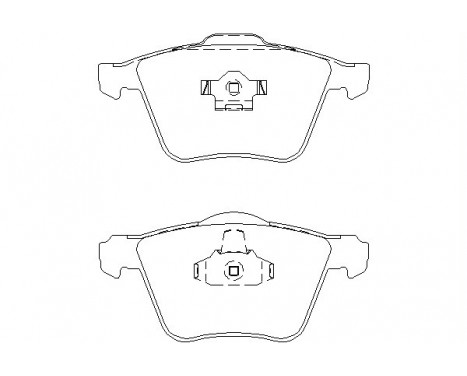 Brake Pad Set, disc brake 2414101 Textar