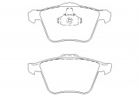 Brake Pad Set, disc brake 2414201 Textar