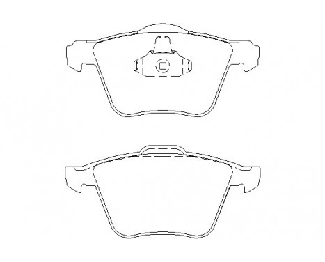 Brake Pad Set, disc brake 2414201 Textar