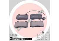 Brake Pad Set, disc brake 24143.150.1 Zimmermann