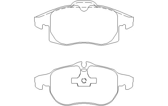 Brake Pad Set, disc brake 2415501 Textar