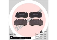 Brake Pad Set, disc brake 24162.150.1 Zimmermann