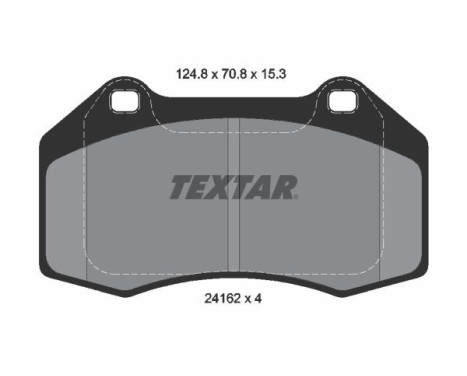 Brake Pad Set, disc brake 2416201 Textar, Image 2