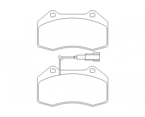 Brake Pad Set, disc brake 2416202 Textar