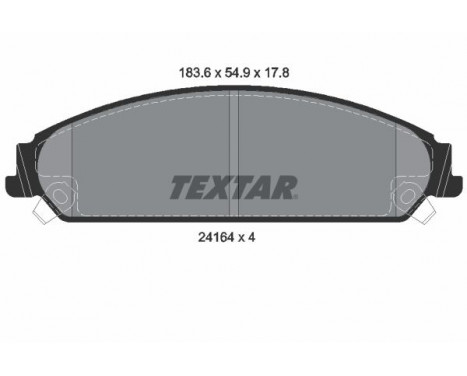 Brake Pad Set, disc brake 2416401 Textar, Image 2