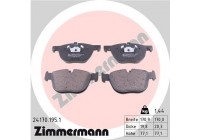 Brake Pad Set, disc brake 24170.195.1 Zimmermann