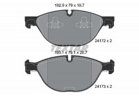 Brake Pad Set, disc brake 2417201 Textar