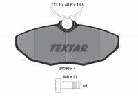 Brake Pad Set, disc brake 2419001 Textar