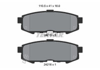 Brake Pad Set, disc brake 2421501 Textar