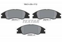 Brake Pad Set, disc brake 2421801 Textar