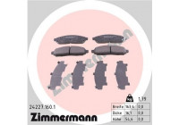 Brake Pad Set, disc brake 24227.160.1 Zimmermann