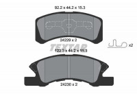Brake Pad Set, disc brake 2422901 Textar