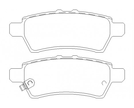 Brake Pad Set, disc brake 2424001 Textar