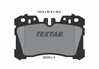 Brake Pad Set, disc brake 2424501 Textar