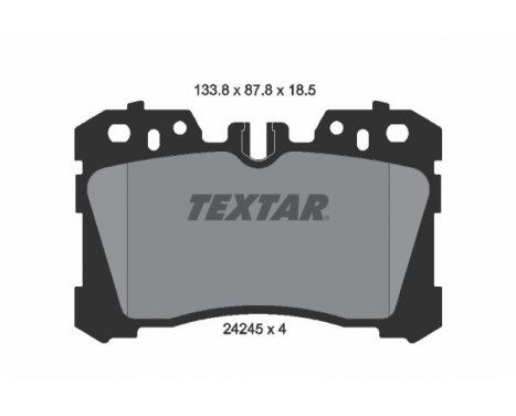 Brake Pad Set, disc brake 2424501 Textar